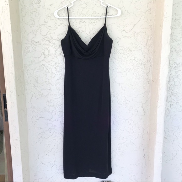 ✨Huey Waltzer for Saks Fifth Avenue Formal Black Dress, Sz8 - Picture 1 of 5